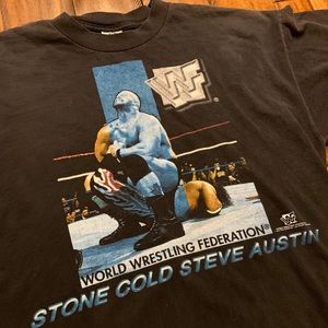 Vintage WWF STONE COLD STEVE AUSTIN TEE ROCK WCW
